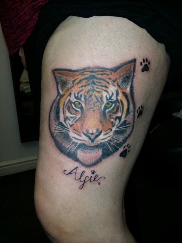 tiger tribute tattoo